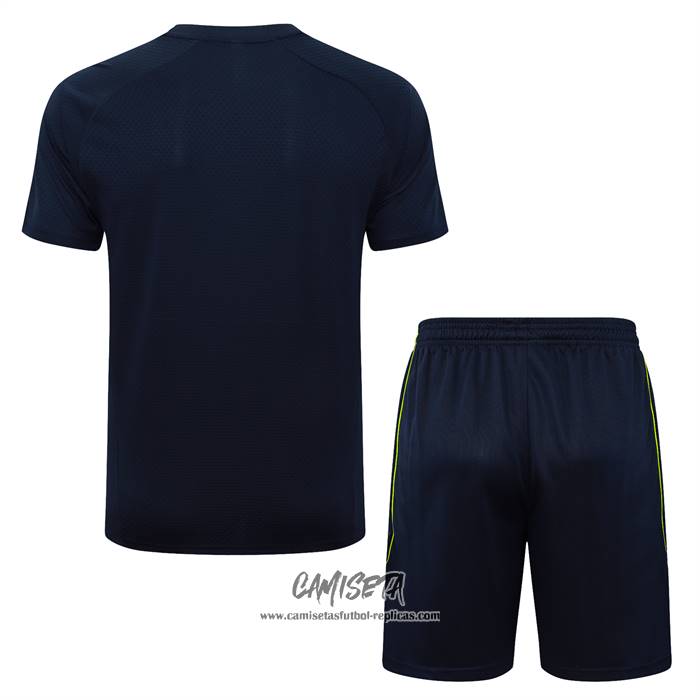 Chandal del Real Madrid 2025-2026 Manga Corta Azul - Pantalon Corto
